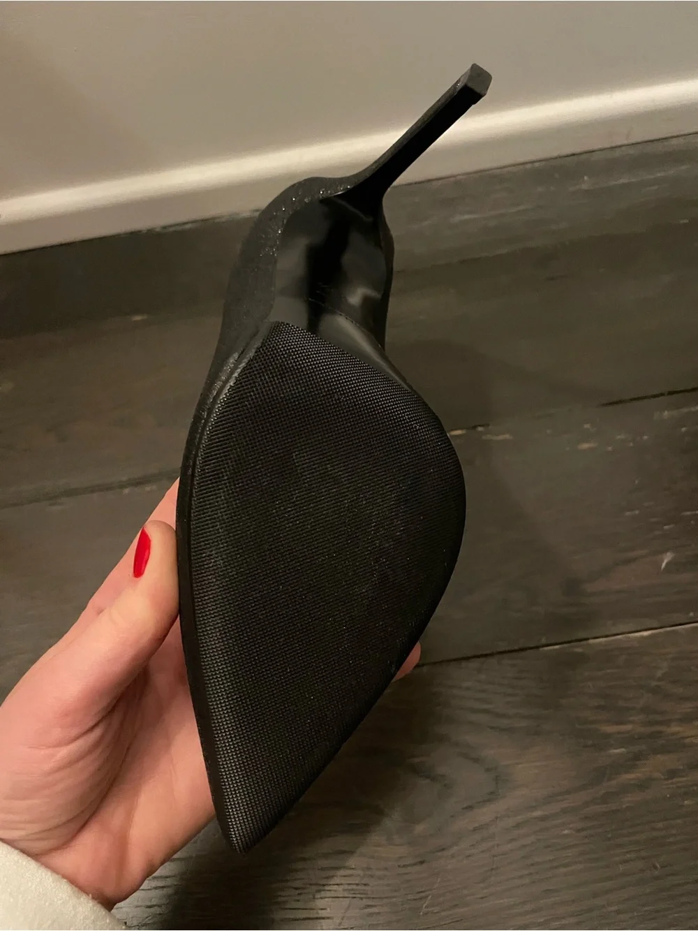 Saint Laurent Black Pointed-Toe Stiletto Heel - Picture 5 of 9